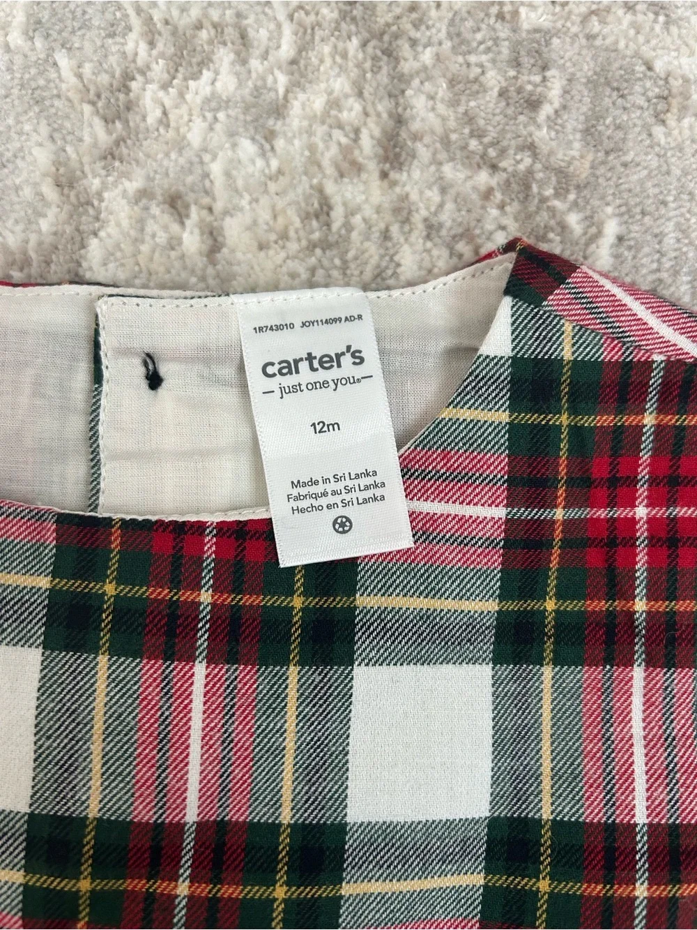NWT Carter's Holiday Dress - size 12 months